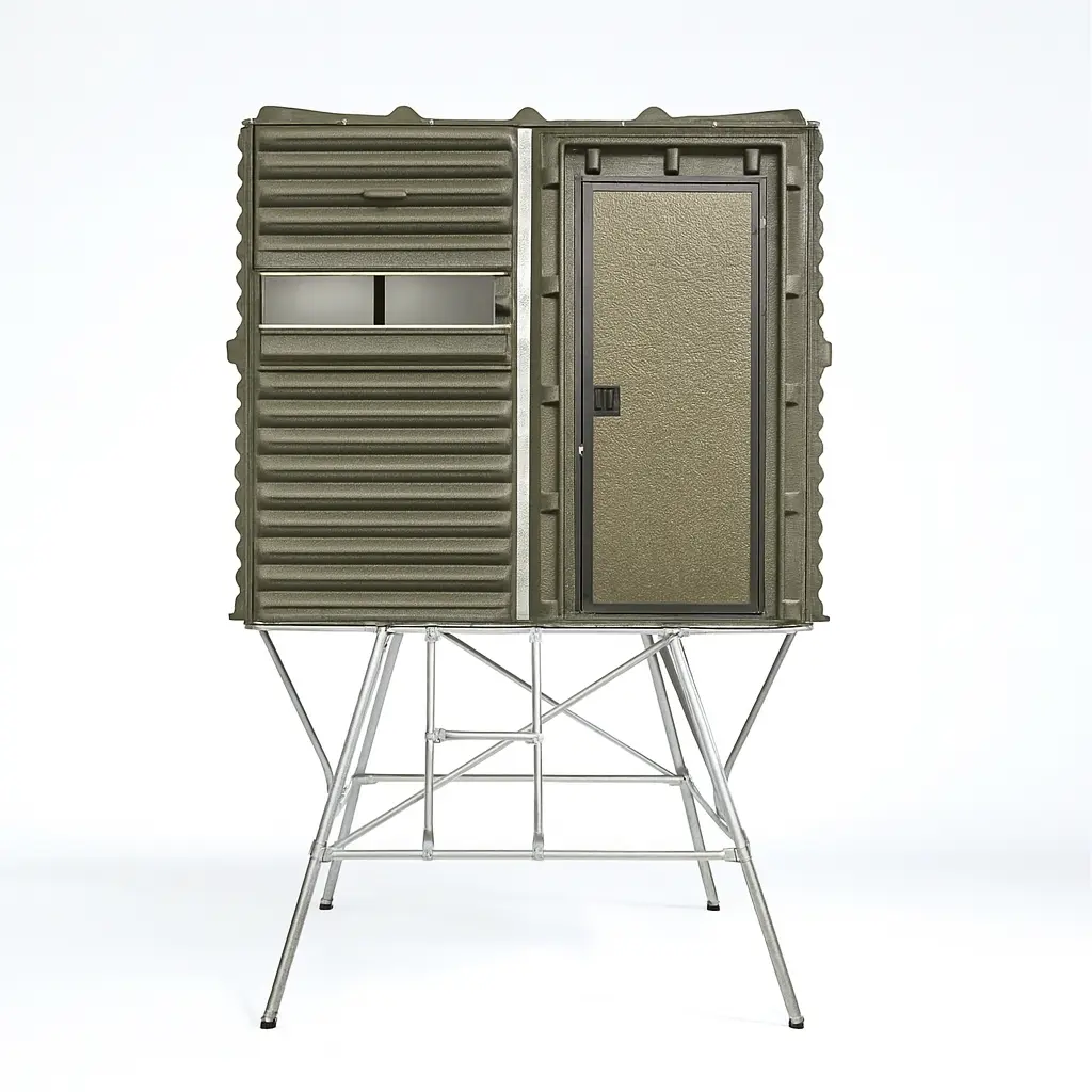 The Blynd 4' x 8' Hunting Blind - Olive Drab Green with Full Door - Image 15