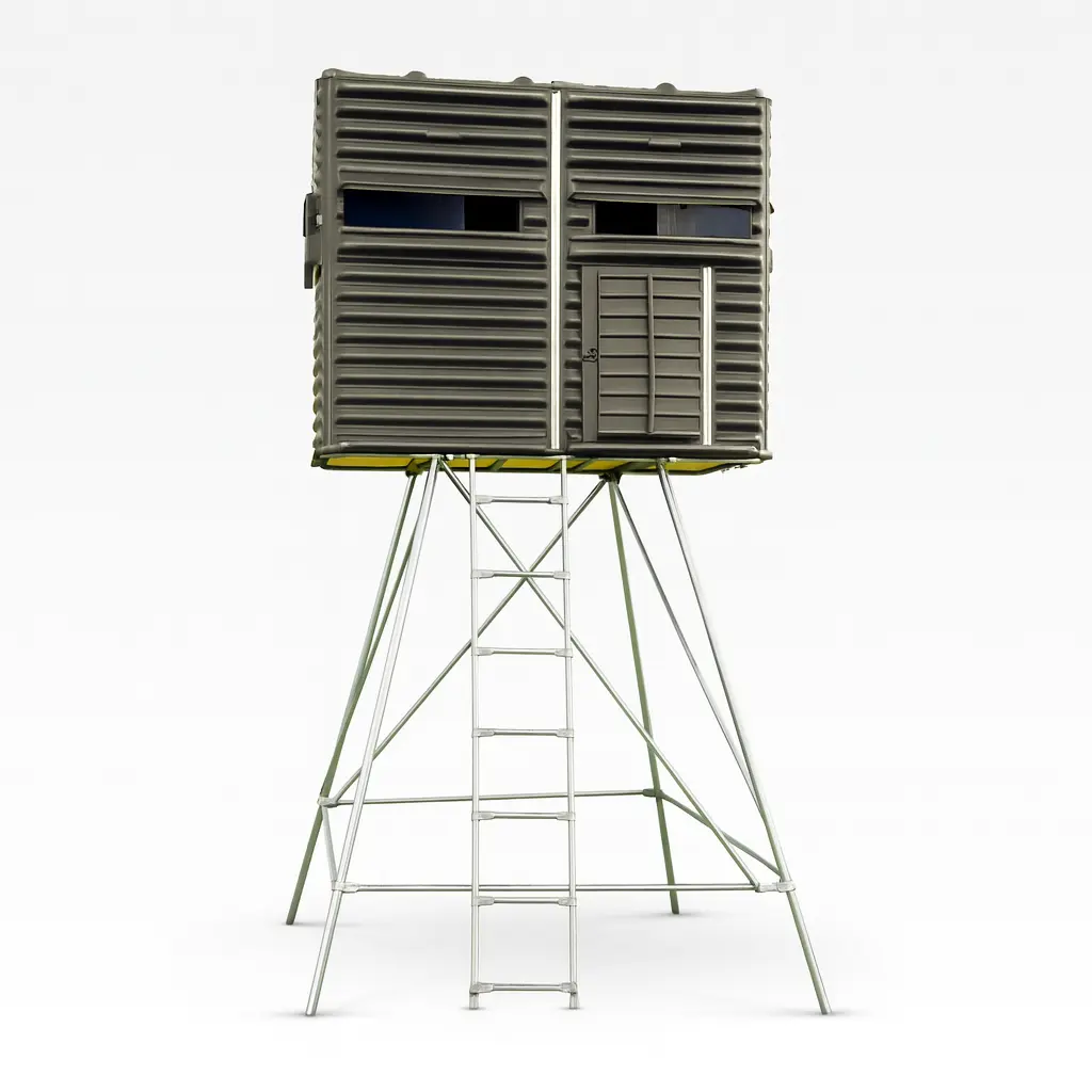 The Blynd 4' x 8' Hunting Blind - Olive Drab Green with Full Door - Image 18