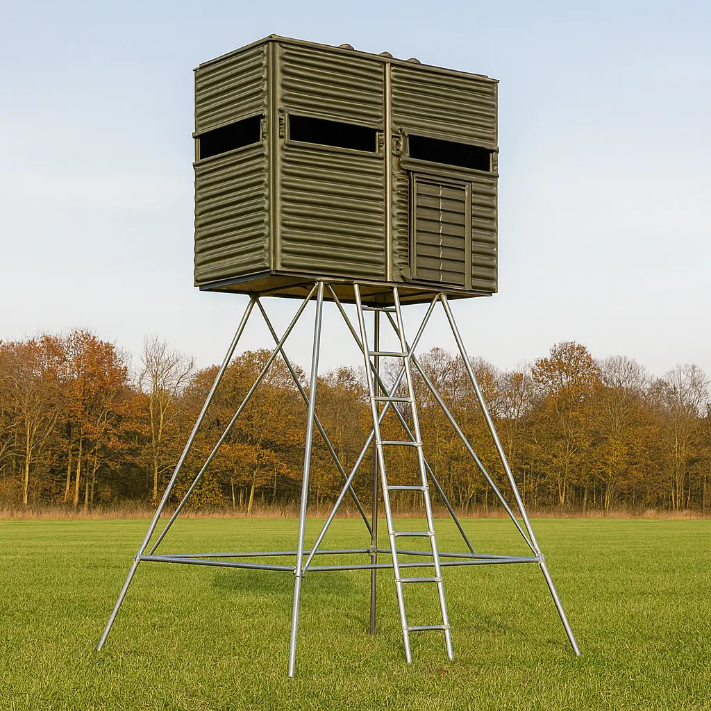 The Blynd 4' x 8' Hunting Blind - Olive Drab Green with Full Door - Image 3