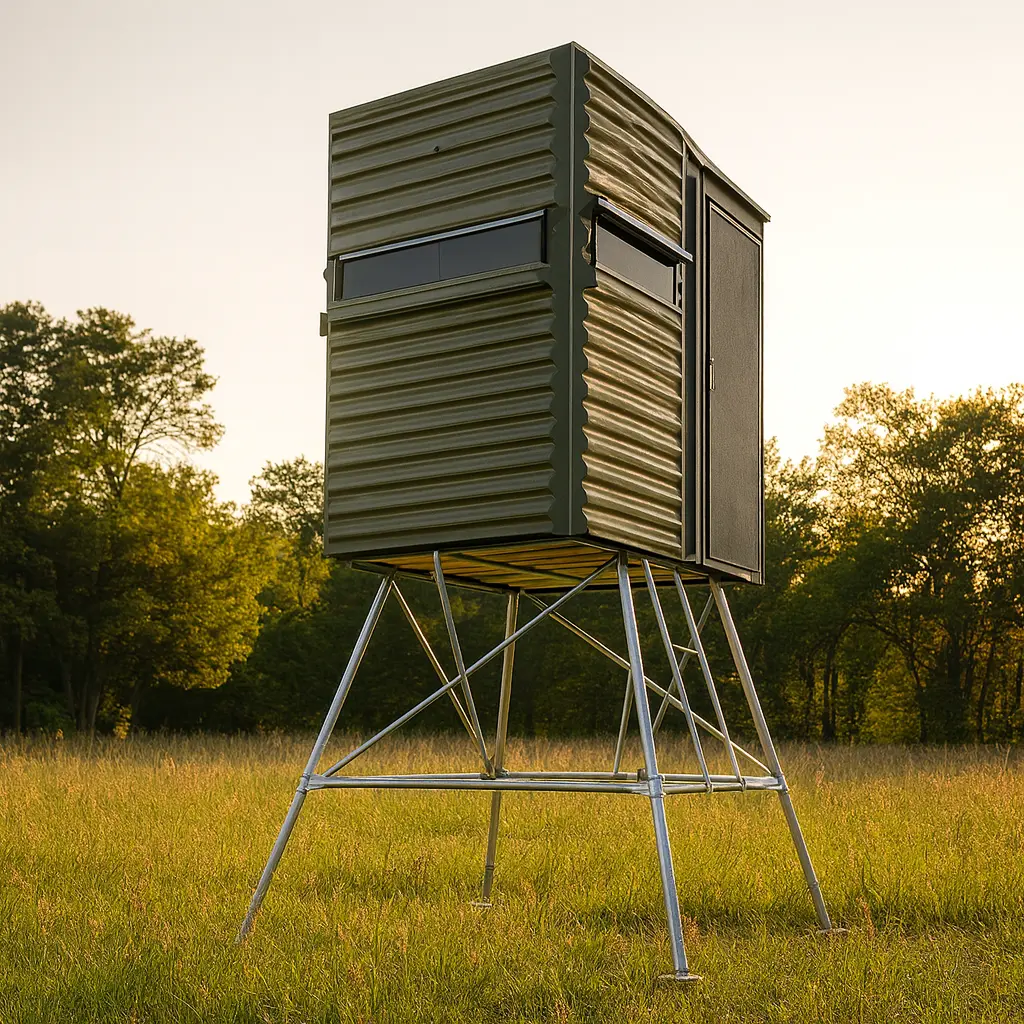 The Blynd 4' x 8' Hunting Blind - Olive Drab Green with Full Door - Image 6