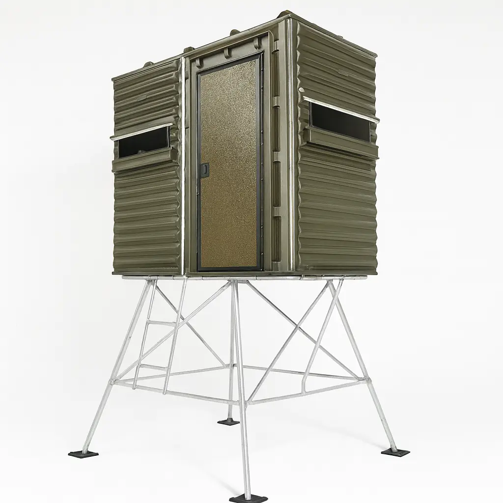 The Blynd 4' x 8' Hunting Blind - Olive Drab Green with Full Door - Image 17