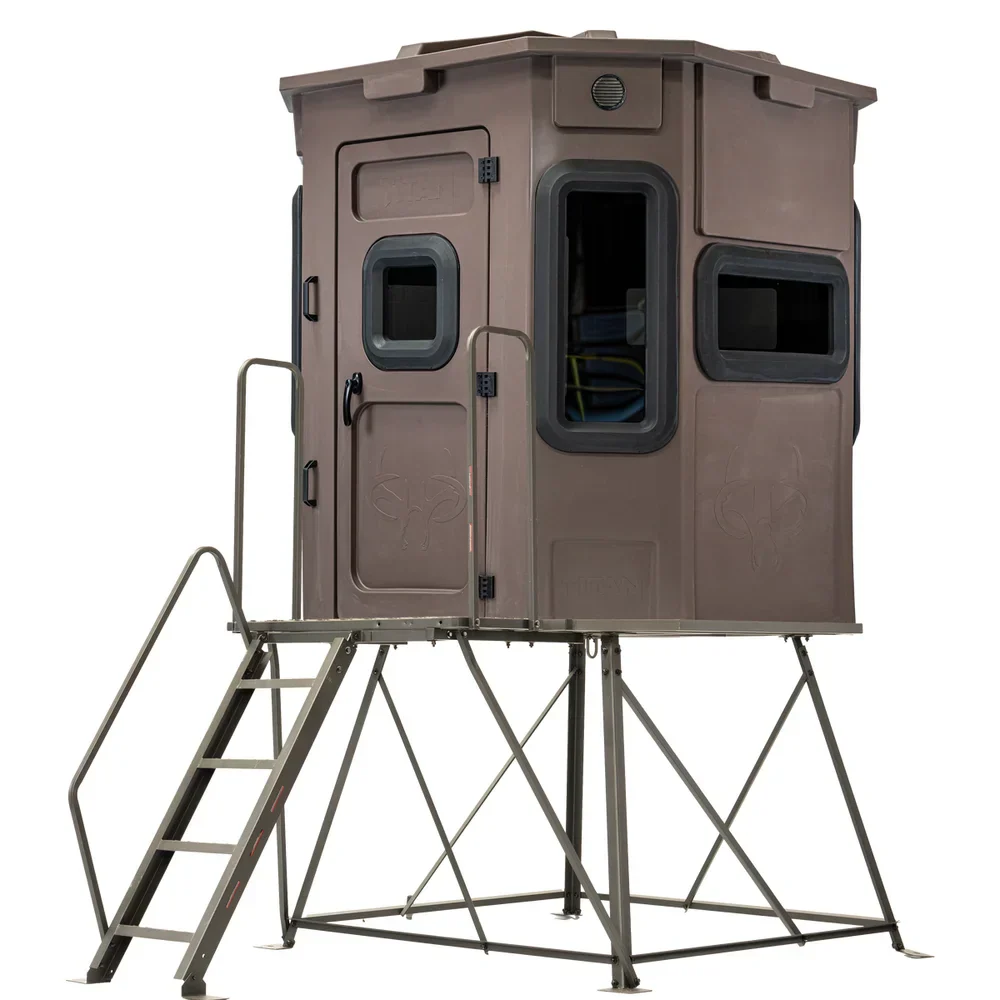 Titan Hunting Blinds 4 ft. Tower with Porch and Ladder - Image 7